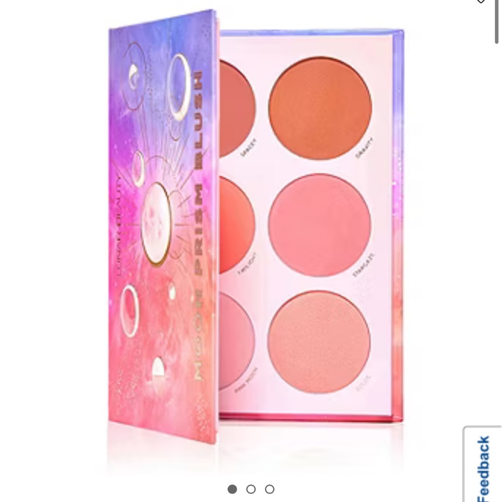 Lunar Beauty Moon Prism 6 Shade Vegan Blush Eyeliner Palette Makeup Travel Kit - Picture 5 of 6